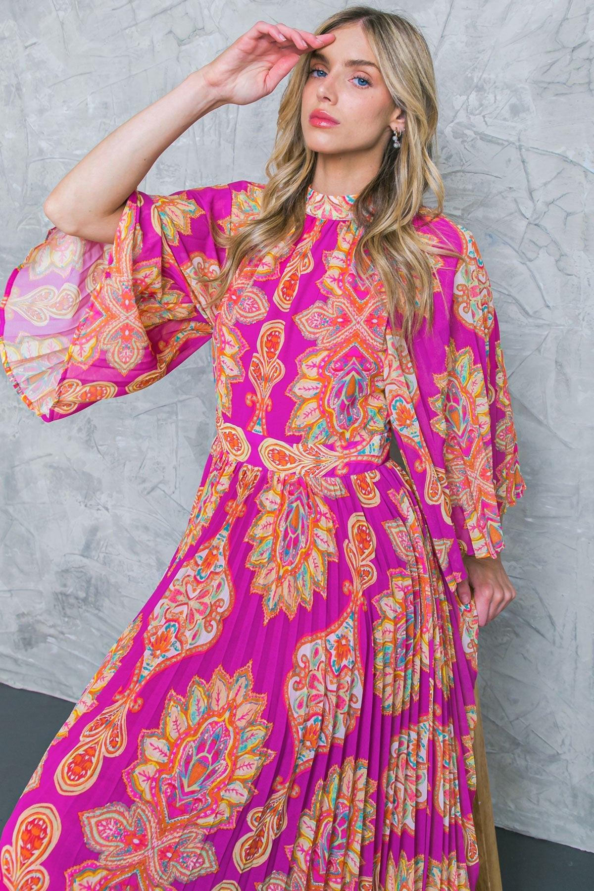 COVERED BY LOVE WOVEN MAXI DRESS Flying Tomato