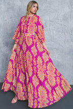 COVERED BY LOVE WOVEN MAXI DRESS Flying Tomato