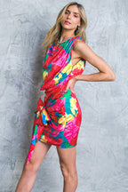 BLOOM SEASON WOVEN MINI DRESS Flying Tomato