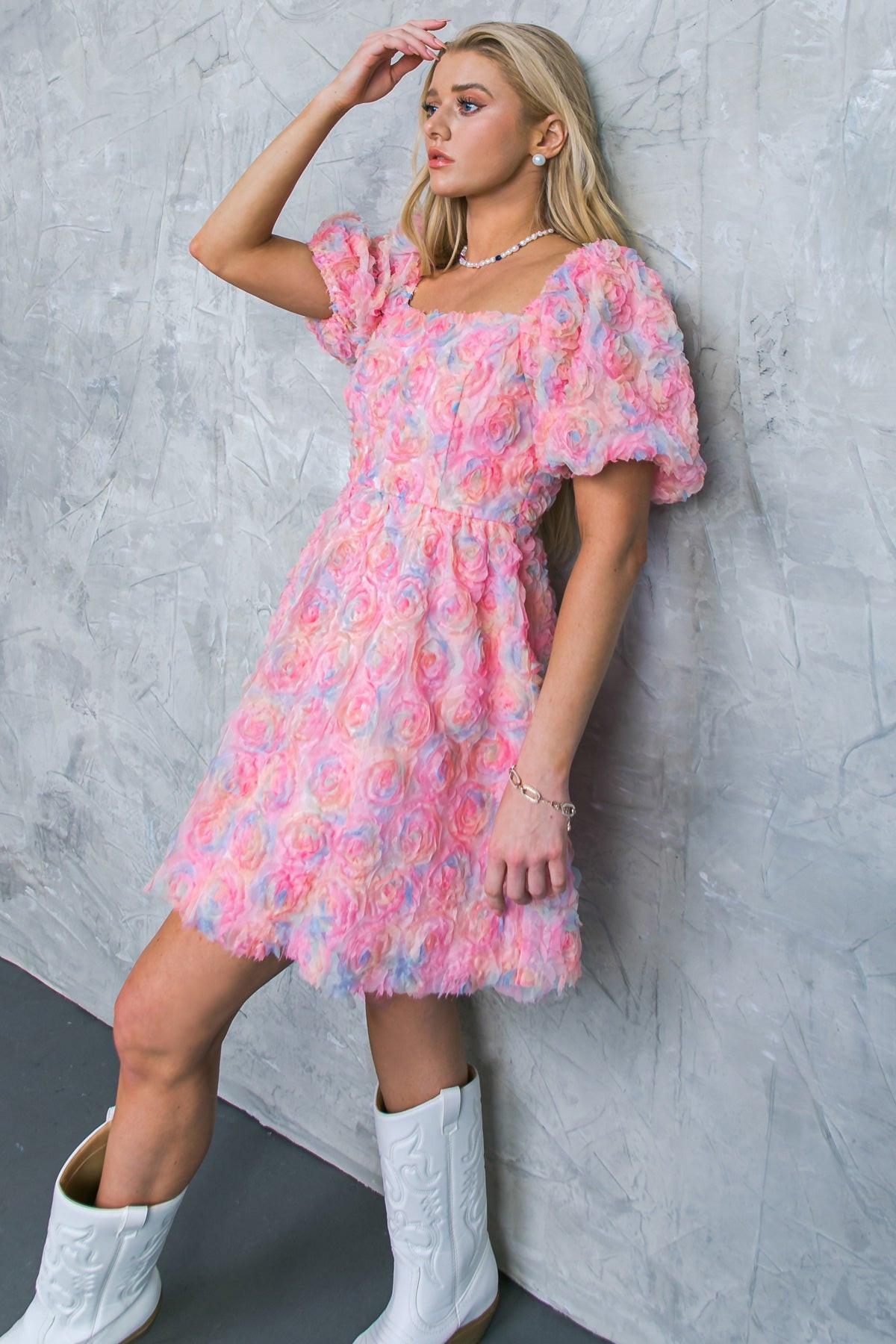 THE MOST NOTABLE WOVEN MINI DRESS Flying Tomato