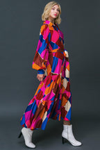 WISE WOMAN WOVEN MIDI DRESS Flying Tomato