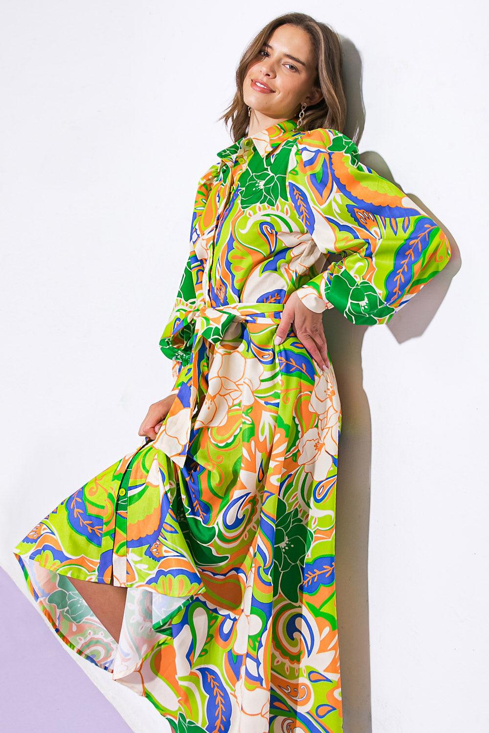 DESIRABLE STYLE WOVEN MIDI DRESS Flying Tomato