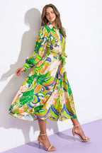 DESIRABLE STYLE WOVEN MIDI DRESS Flying Tomato
