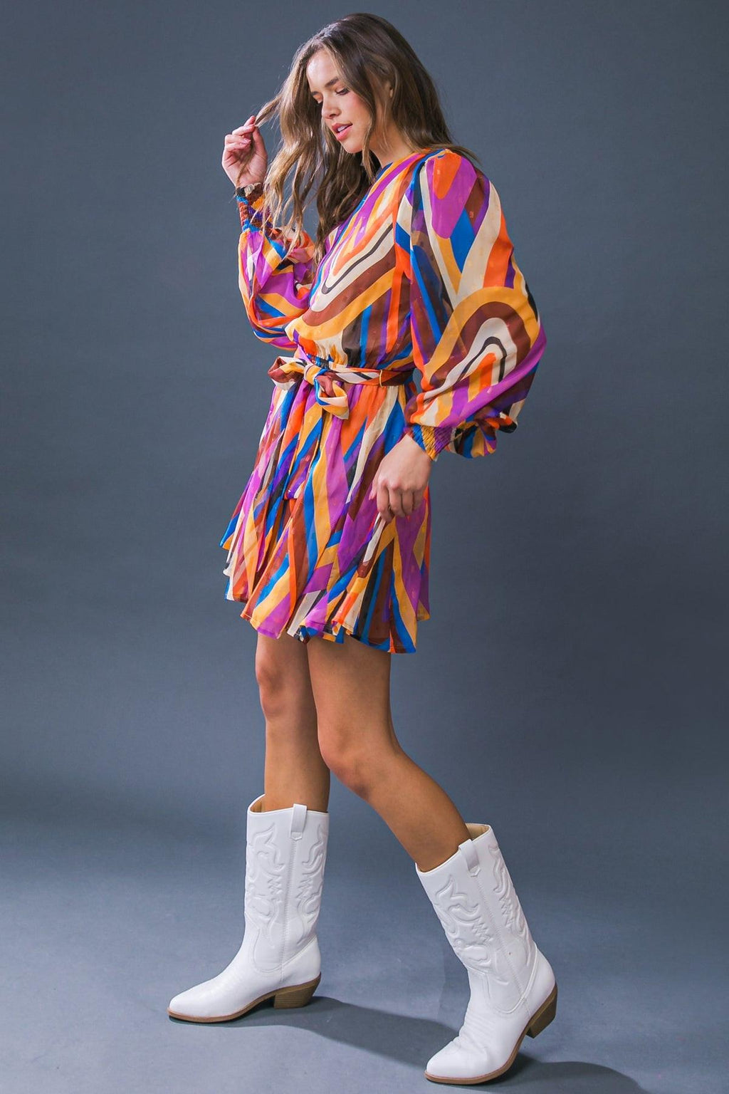 PALOMA PARTY WOVEN MINI DRESS Flying Tomato