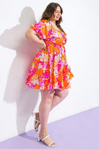 SWEET HARMONY WOVEN MINI DRESS Flying Tomato