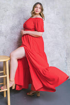 OUT IN THE COUNTRY WOVEN MAXI DRESS Flying Tomato