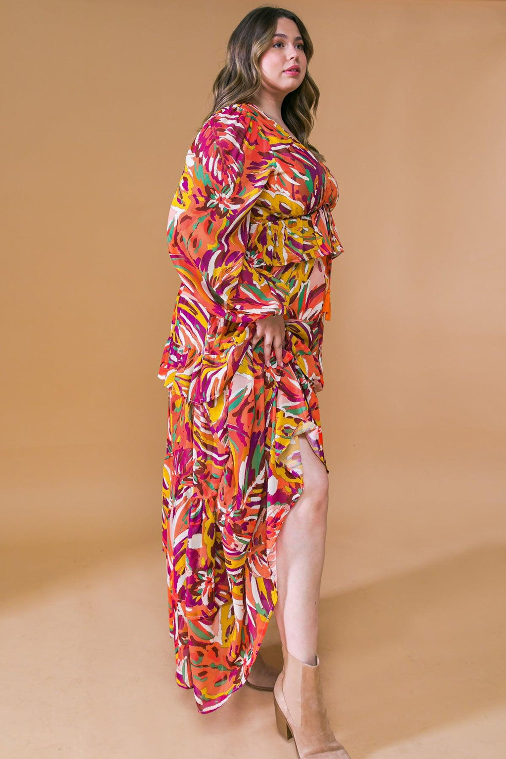 WONDERFUL SOUL WOVEN MAXI DRESS Flying Tomato
