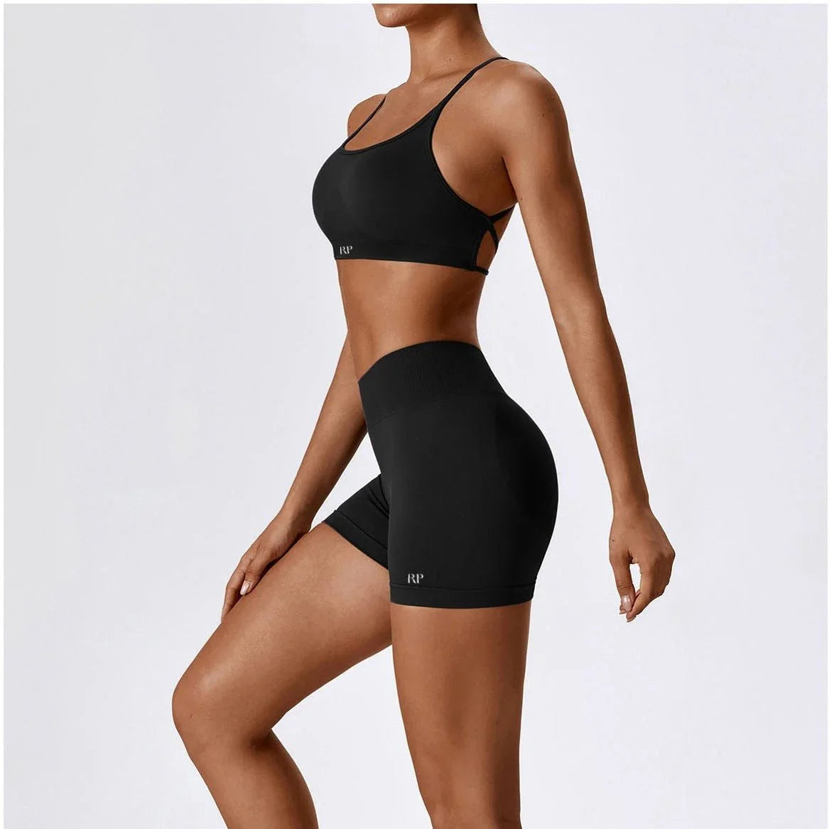 Sienna V Back Shorts Rockstar Peach