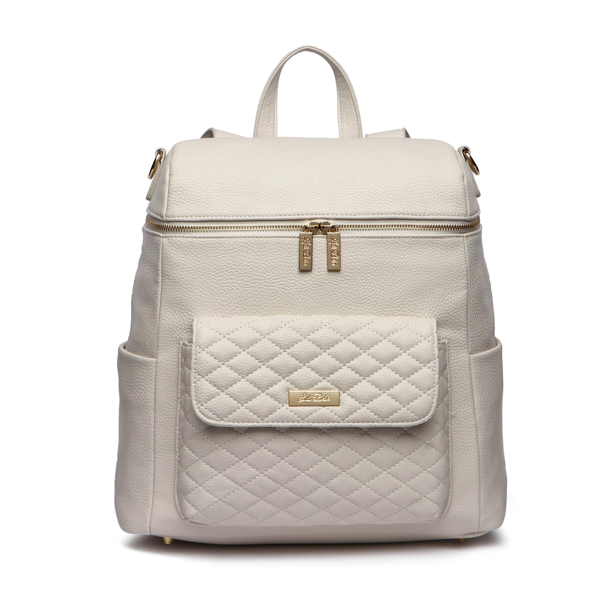 Signature Diaper Bag Pearl White Luli Bebe