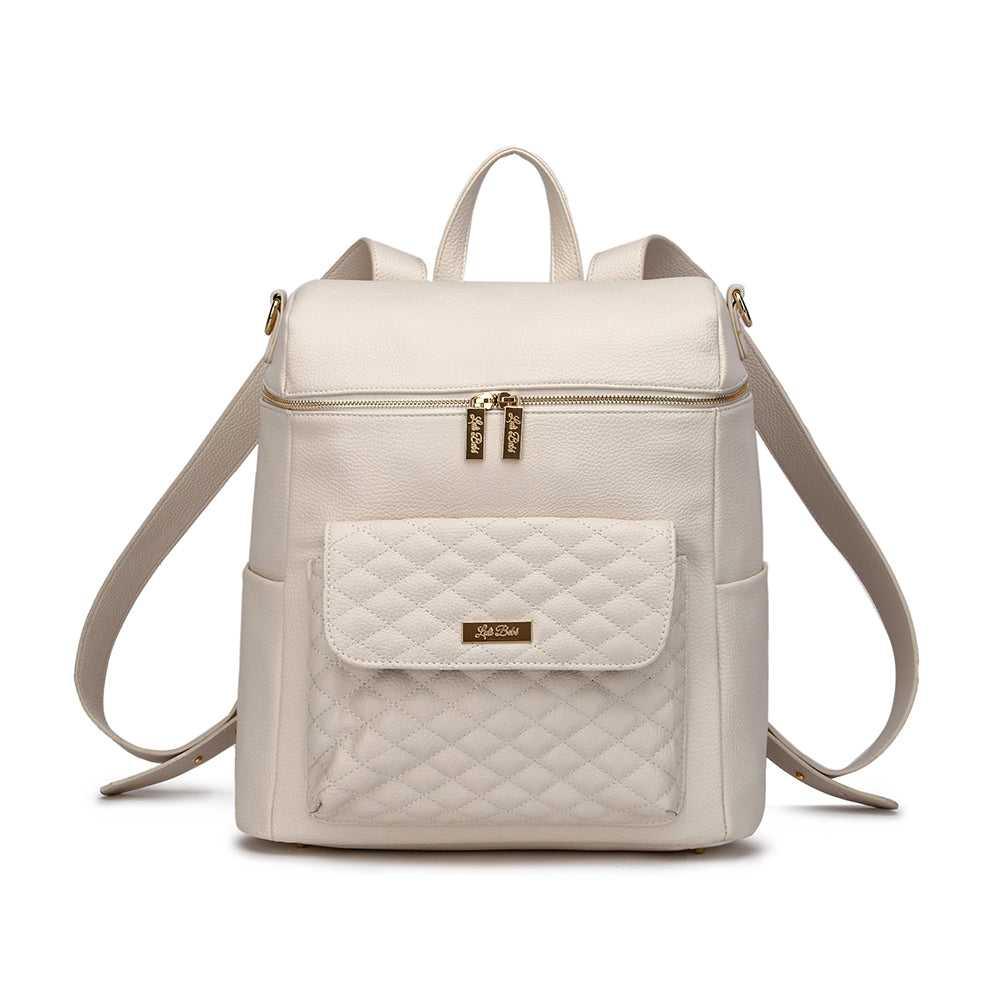 Signature Diaper Bag Pearl White Luli Bebe