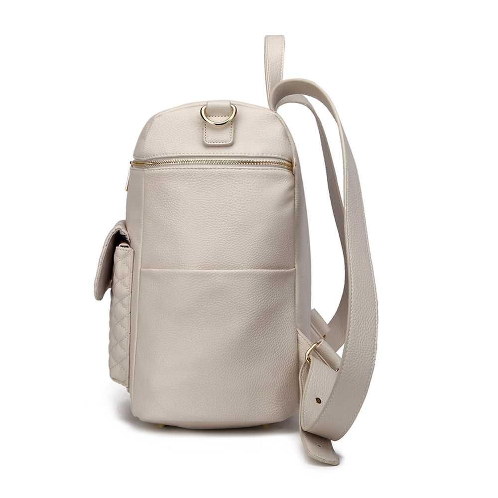 Signature Diaper Bag Pearl White Luli Bebe