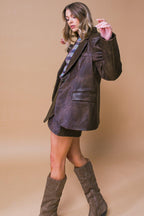EXCEPTIONAL LOOK FAUX BLAZER Flying Tomato