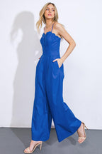 A BEAUTIFUL FEELING WOVEN JUMPSUIT Flying Tomato