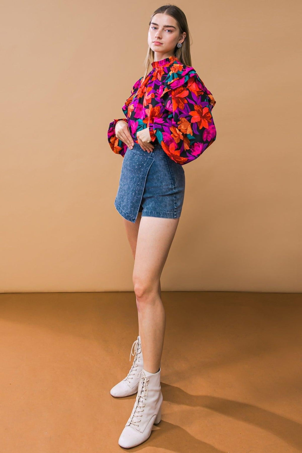 POSH POSITION DENIM SKORT Flying Tomato