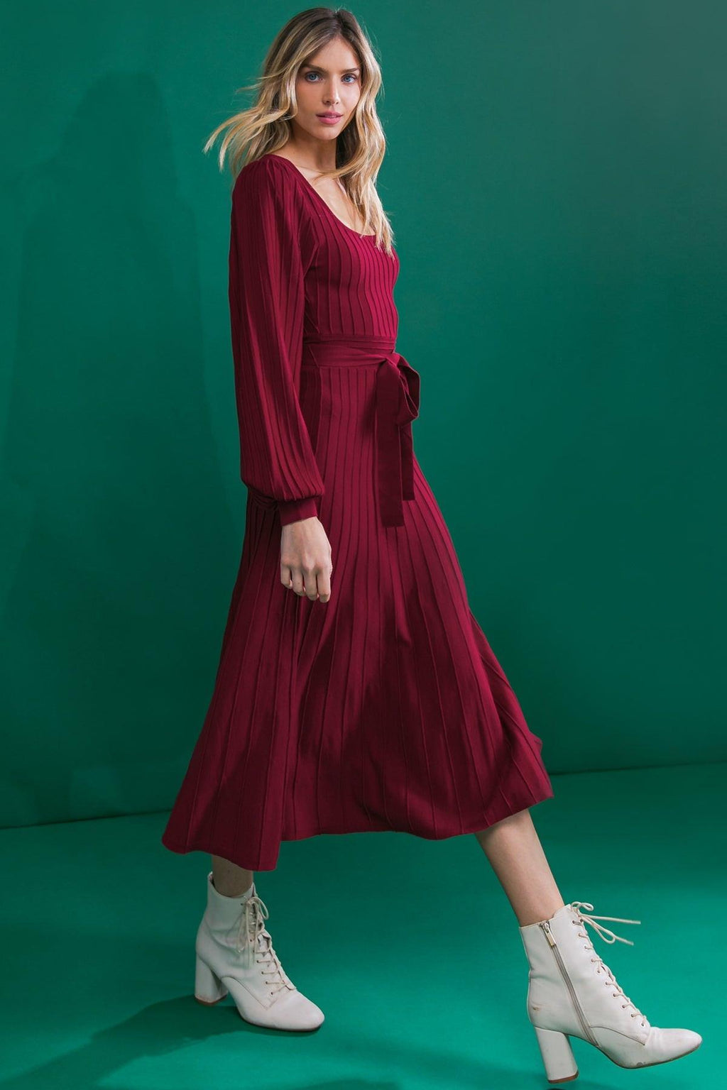 KEEP LOOKING UP SWEATER MIDI DRESS Flying Tomato