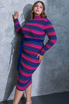 NOTEWORTHY SHINE SWEATER MIDI DRESS Flying Tomato