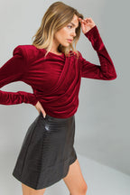 CONTINUE THIS JOURNEY VELVET CROP TOP Flying Tomato