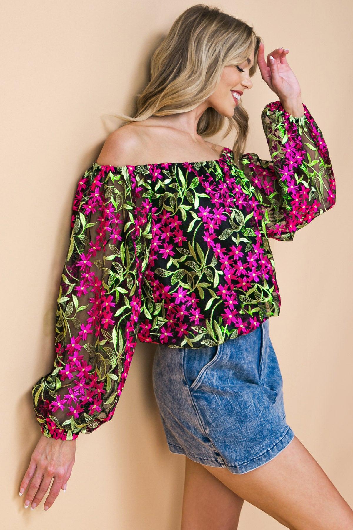 FEELING MIGHTY FINE WOVEN TOP Flying Tomato