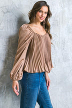 NO MORE DRAMA WOVEN TOP Flying Tomato