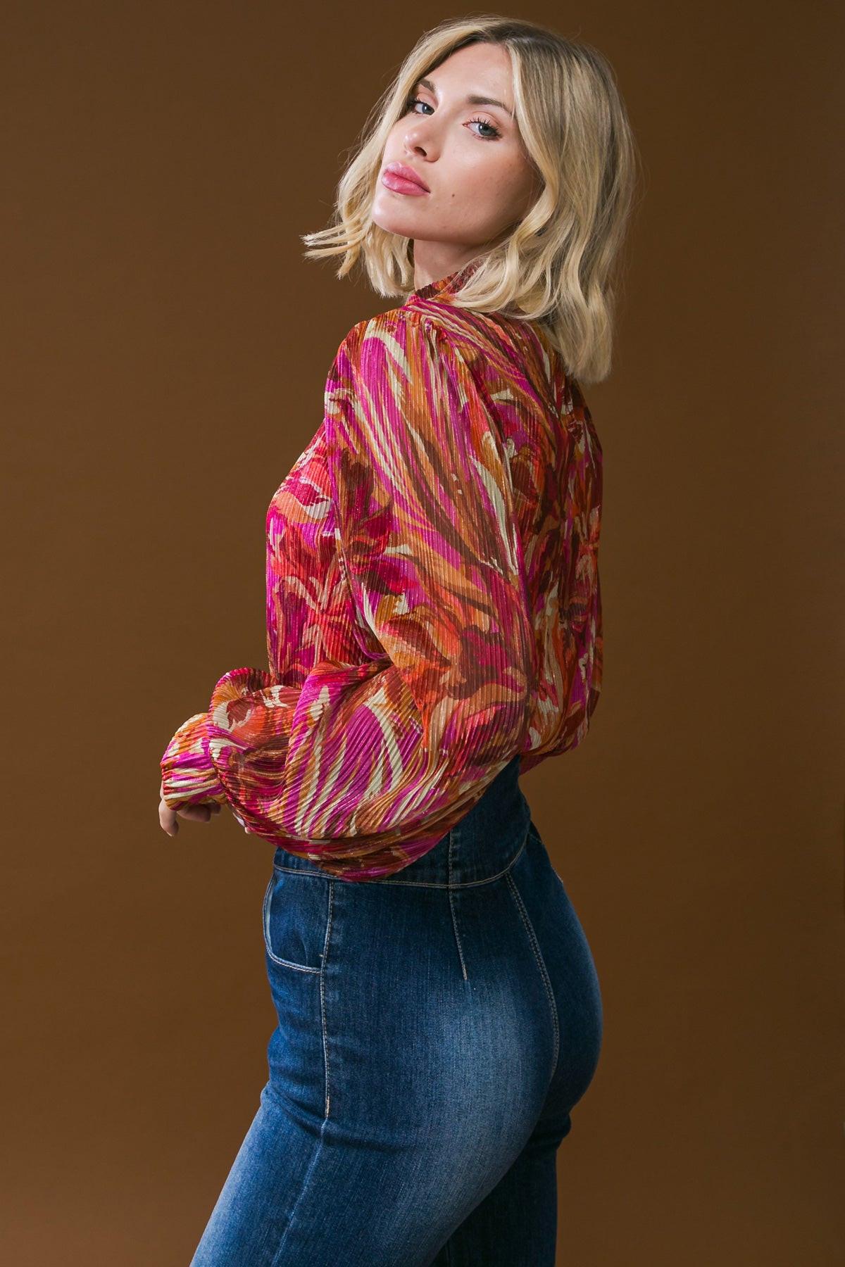 CRUSHING ON YOU WOVEN TOP Flying Tomato