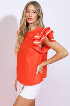NICE AS CAN BE WOVEN TOP Flying Tomato