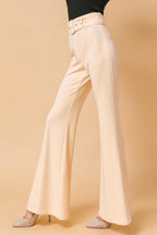 COUNTDOWN THE HOURS WOVEN FLARED PANTS Flying Tomato