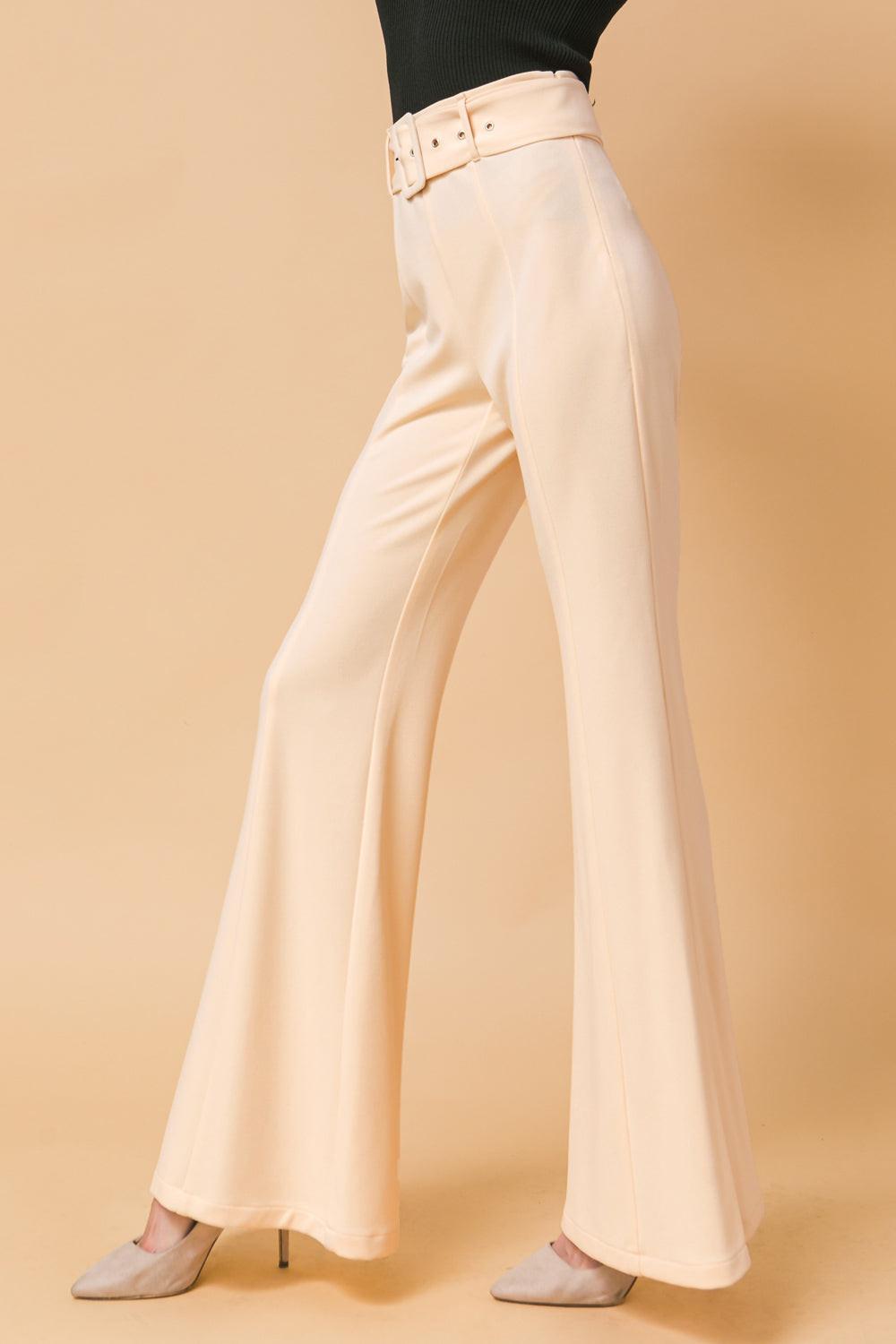 COUNTDOWN THE HOURS WOVEN FLARED PANTS Flying Tomato