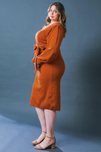 ADORABLE IDEAL SWEATER MIDI DRESS Flying Tomato