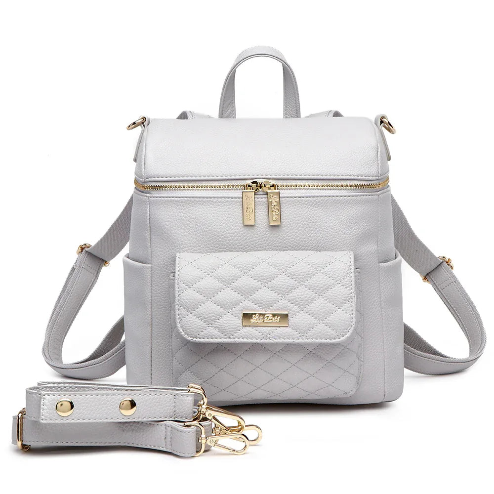 Petit Diaper Bag Stone Grey Luli Bebe