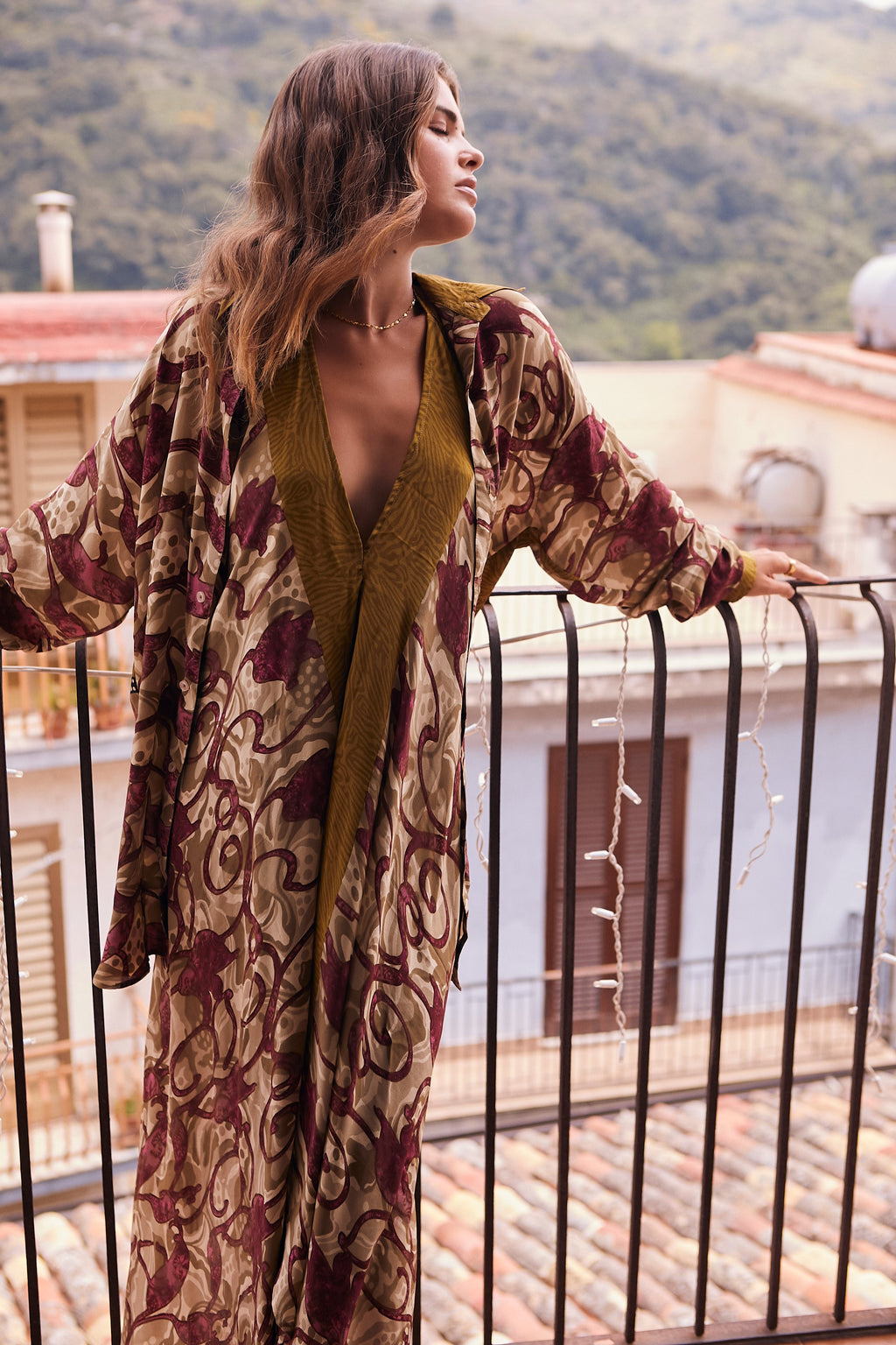 Sun Child Classic Silk Dress - One of a Kind - Val