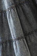 SIMPLE STATEMENT DENIM MIDI SKIRT Flying Tomato