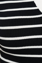 V-Neck Striped Polo Shirt Bella Moda Latina