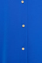 Collared Button Down Long Sleeve Top Bella Moda Latina