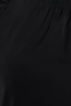 Solid Sleeveless Ruffle Trim Top Bella Moda Latina