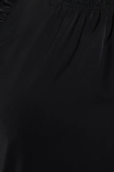 Solid Sleeveless Ruffle Trim Top Bella Moda Latina