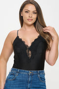 Plus Size Front Lace Bodysuit Bella Moda Latina