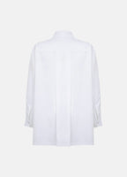 Terza Oversized Rolling-up White Cotton Shirt ETNA