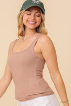 Square Neck Tank Top Bella Moda Latina