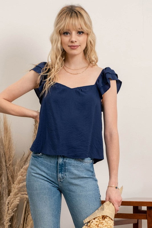 SWEETHEART NECKLINE TOP Bella Moda Latina