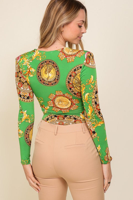 Venezia long sleeve bodysuit Bella Moda Latina