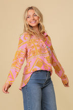 Chiffon Print Blouse Bella Moda Latina