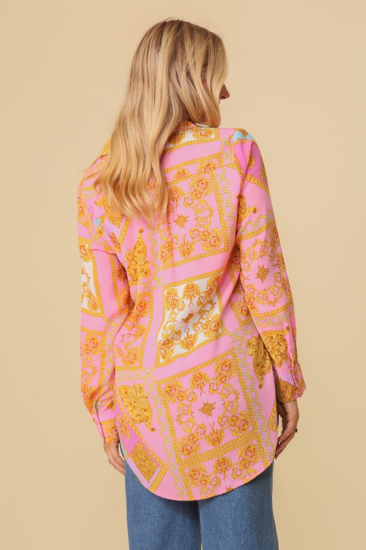 Chiffon Print Blouse Bella Moda Latina