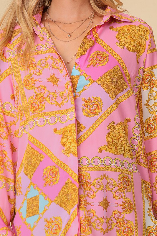 Chiffon Print Blouse Bella Moda Latina