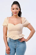 SWEETHEART PUFF TOP Bella Moda Latina