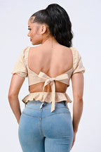 SWEETHEART PUFF TOP Bella Moda Latina