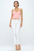 ZIG ZAG BANDAGE CROP TUBE TOP Bella Moda Latina