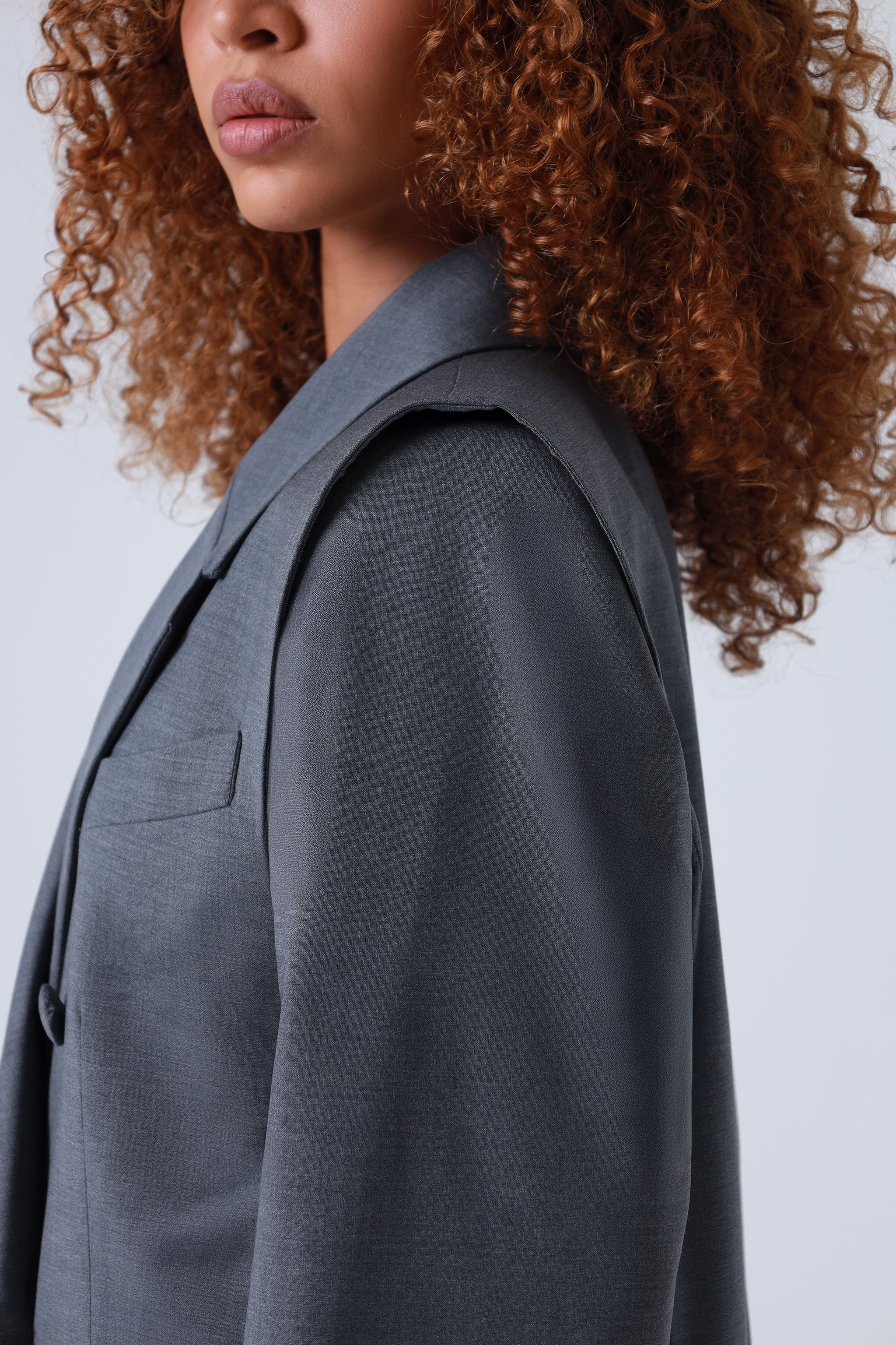 Broadway 3-piece Sophia Tailored Virgin Wool Suit in Mid Grey ETNA