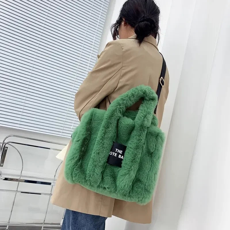 Faux Fur Tote Bag