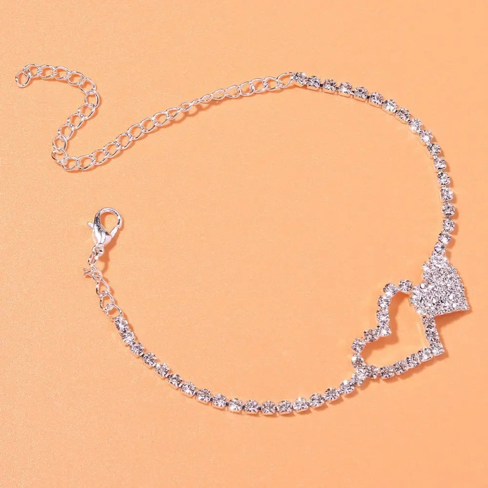 Cute Rhinestone Anklet Bracelet