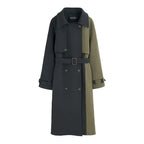 Color Block Trench Coat
